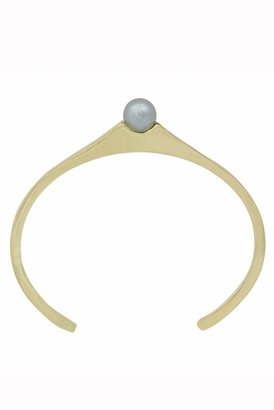 House Of Harlow Orb Cuff with Grey Pearl