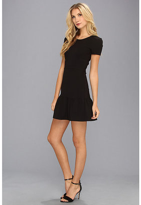Juicy Couture Solid Ponte Flirty Dress