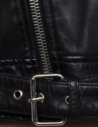 BLK DNM Black Cropped Leather Jacket 1