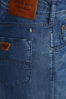 Armani Jeans Flared Jeans In Stretch Denim