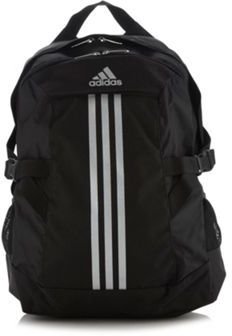 adidas Black canvas logo backpack