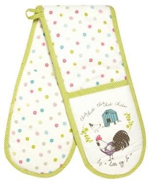Thomas Laboratories At home with Ashley Green 'Chicken Coop' double oven glove