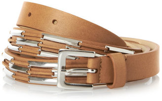 French Connection Women's Sylvia Jeans Leather Belt