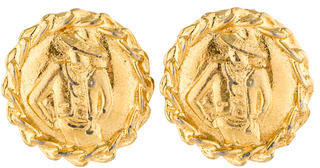 Chanel Medallion Earrings