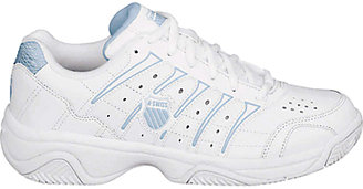 K-Swiss Women's Grancourt II Outdoor Tennis Shoes, White/Blue
