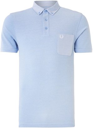 Fred Perry Men's Oxford trim pique short sleeve polo