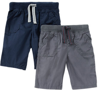 Marks and Spencer Indigo Collection 2 Pack Pure Cotton Shorts (1-7 Years)
