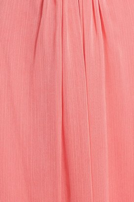 Aidan Mattox Aidan by Embellished Cutout Crinkled Chiffon Gown