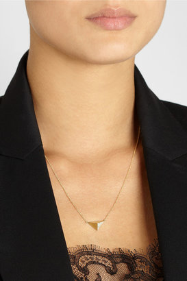 Ileana Makri Pyramid 18-karat gold diamond necklace