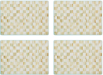 Mackenzie Childs MacKenzie-Childs - Parchment Check Cork Back Placemats - Set of 4