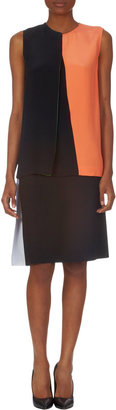 Cédric Charlier Contrast Pleated Skirt
