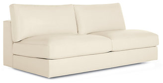 Design Within Reach Reid Armless Sofa in Leather