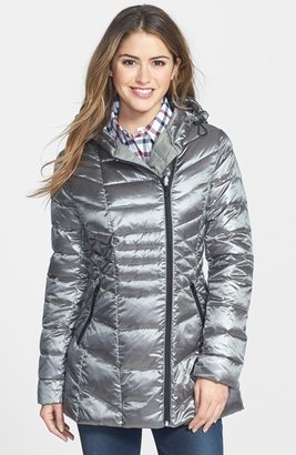 Halogen Hooded Down & Feather Fill Jacket