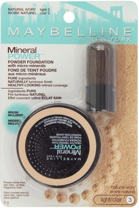 Maybelline New York Mineral Power Powder Foundation, Natural Ivory, 0.28 Ounce
