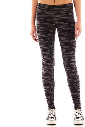 JCPenney City Streets Wide-Waistband Print Leggings