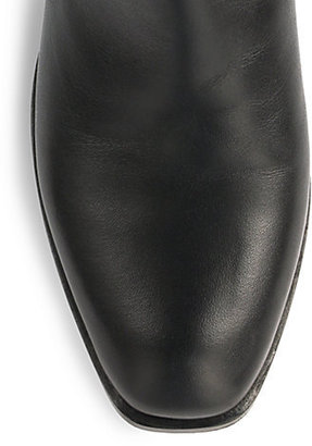 Alexander McQueen Zippered Leather Ankle Boots