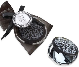 Bed Bath & Beyond Kate Aspen® Black and White Compact Bridal Shower Mirror