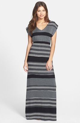 Nordstrom FELICITY & COCO Stripe Blouson Maxi Dress Exclusive)