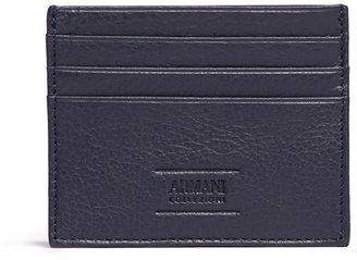 Armani Collezioni Grainy leather card holder