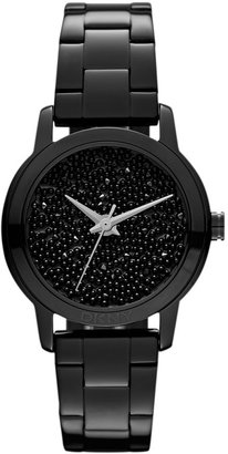 DKNY Pebble Crystal Dial Watch, 32mm Black