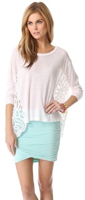 Free People Striped Love Me Do Pullover