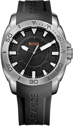 Boss Black Boss Hugo Dial Stainless Steel Case and Black Rubber Strap Mens Watch