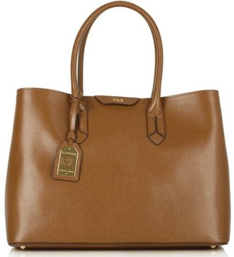 Ralph Lauren by Ralph Tate City Tote Tan Leather Bag