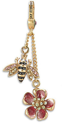 Jay Strongwater Bee & Flower Crystal Charm