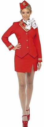 Very Ladies Red Flight Attendant Costume
