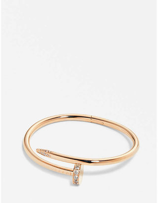 Cartier Juste un Clou 18ct pink-gold and diamond bracelet