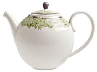 Denby White 'Monsoon Daisy' border teapot