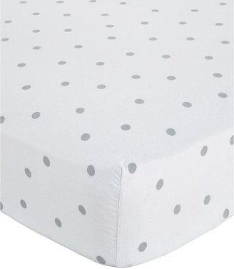 Brushed Cotton Polka Dot Flannelette Deep Fitted Sheet - 30cm depth (Buy 1 Get 1 FREE!)