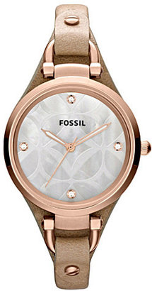 Mother of Pearl Fossil womens watch ES3151