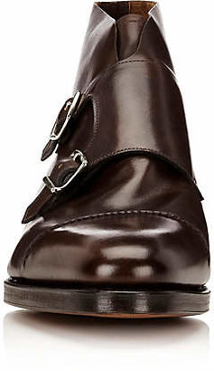 John Lobb Men's William II Double-Monk-Strap Boots - Dk. brown