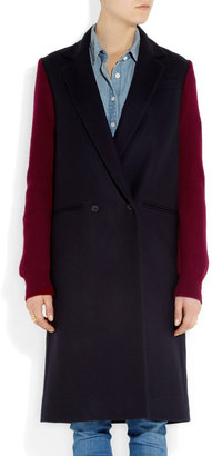 Sophie Hulme Contrast-sleeved wool coat