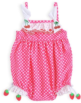 Pumpkin Patch Baby girls gathered gingham swimming costume