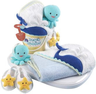 Baby Aspen Beach Buddies Three-Piece Bathtime Bucket Gift Set - 0-6 Months