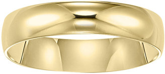 JCPenney FINE JEWELRY Men's Wedding Ring, 5mm 10K Gold