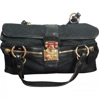 DKNY Black Cotton Handbag