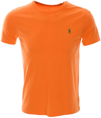 Ralph Lauren Custom Fit Crew Neck T Shirt Orange