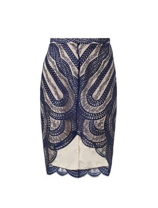 Lover Venus French-lace pencil skirt