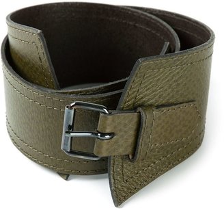 Saint Laurent Vintage wide chunky buckle belt