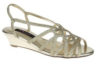 Nina Fabiana Glitter Wedge Sandals