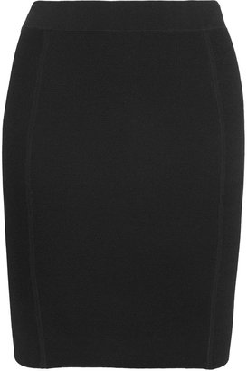 Theory Brookelle contrast-paneled jersey skirt