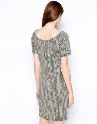 See by Chloe Blocked Jumper Dress with Short Sleeve