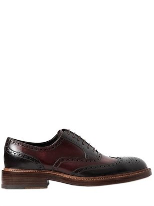 Harris - Hand-Painted Leather Oxford Brogue Shoes
