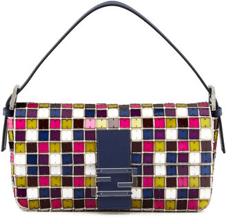 Fendi Multicolor Mosaic Baguette Bag