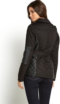 Lipsy Quilted and Belted Jacket