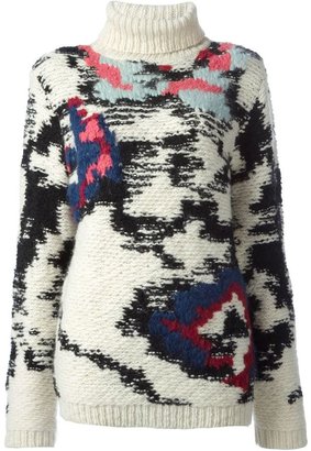 Etoile Isabel Marant jacquard chunky knit sweater