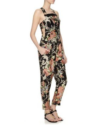 Zimmermann Rococo Floral Keeper Overalls